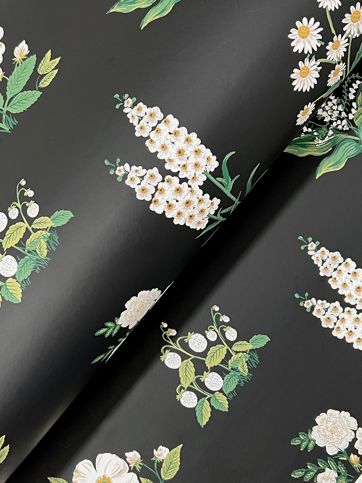Botanical Black Wallpaper detail – 4212-84375