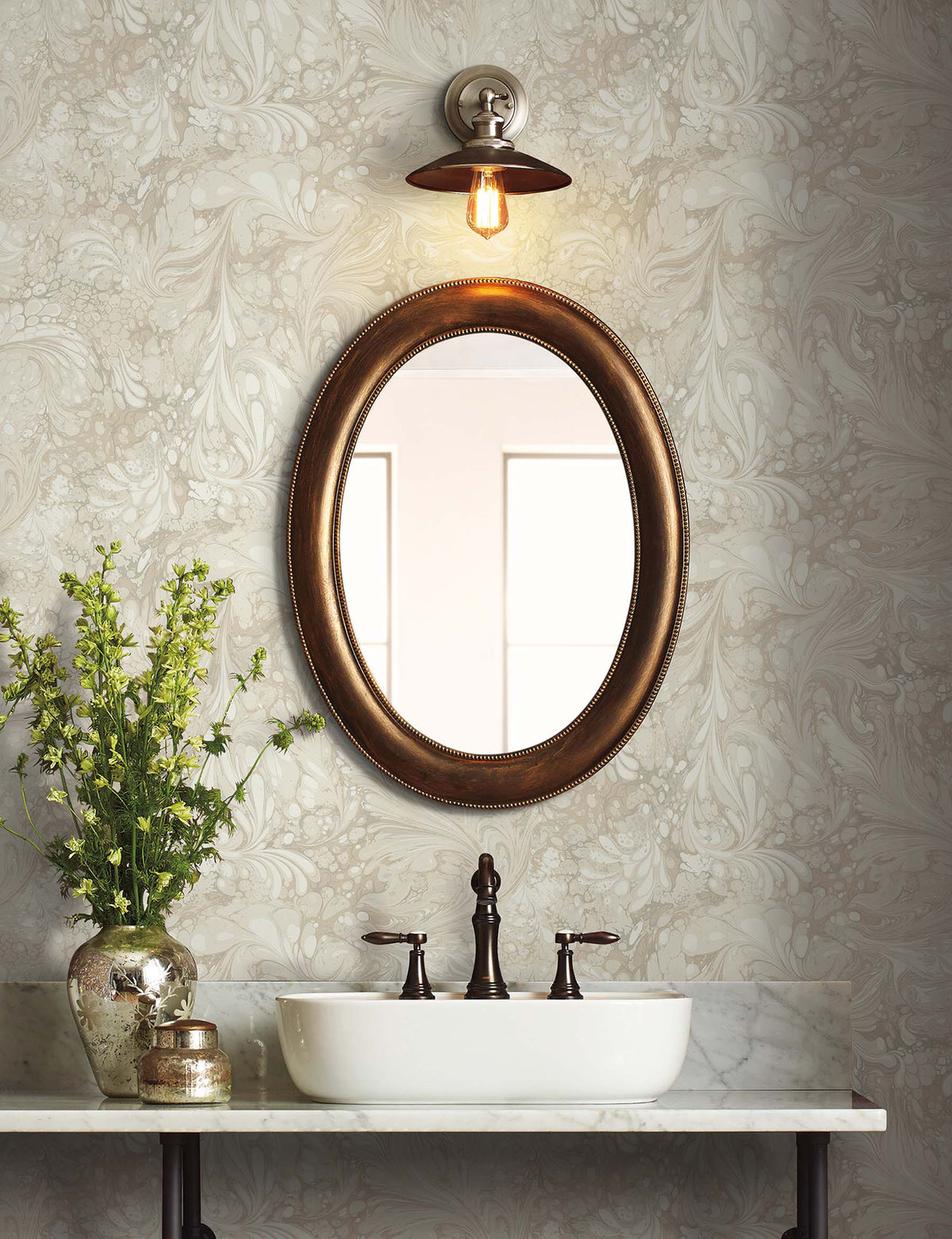 Florence Linen Wallpaper lifestyle – 4212-84378