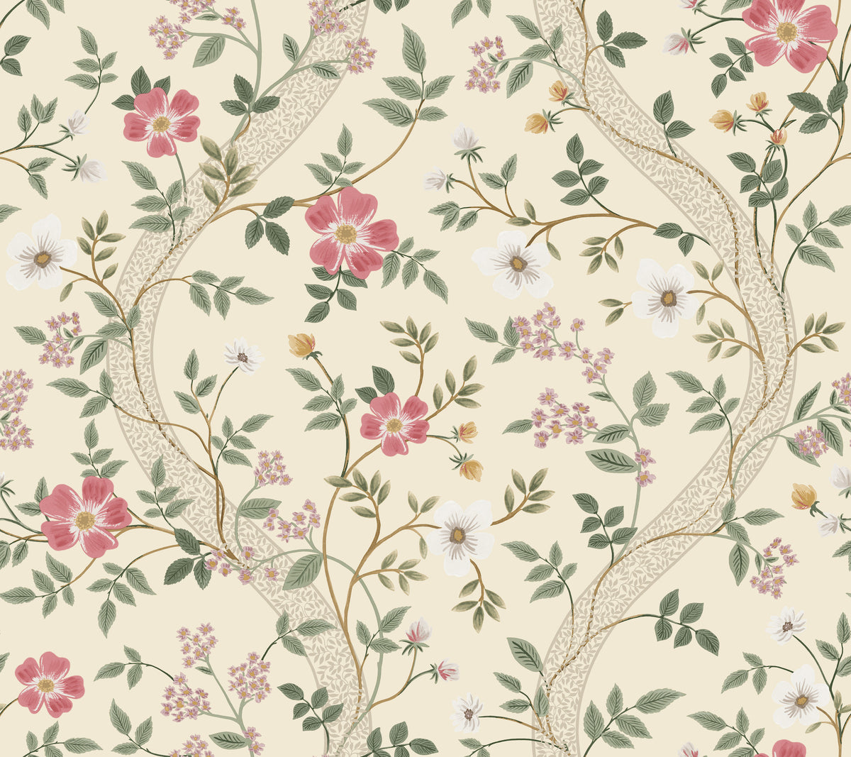 Waverly Linen Wallpaper detail – 4212-84381