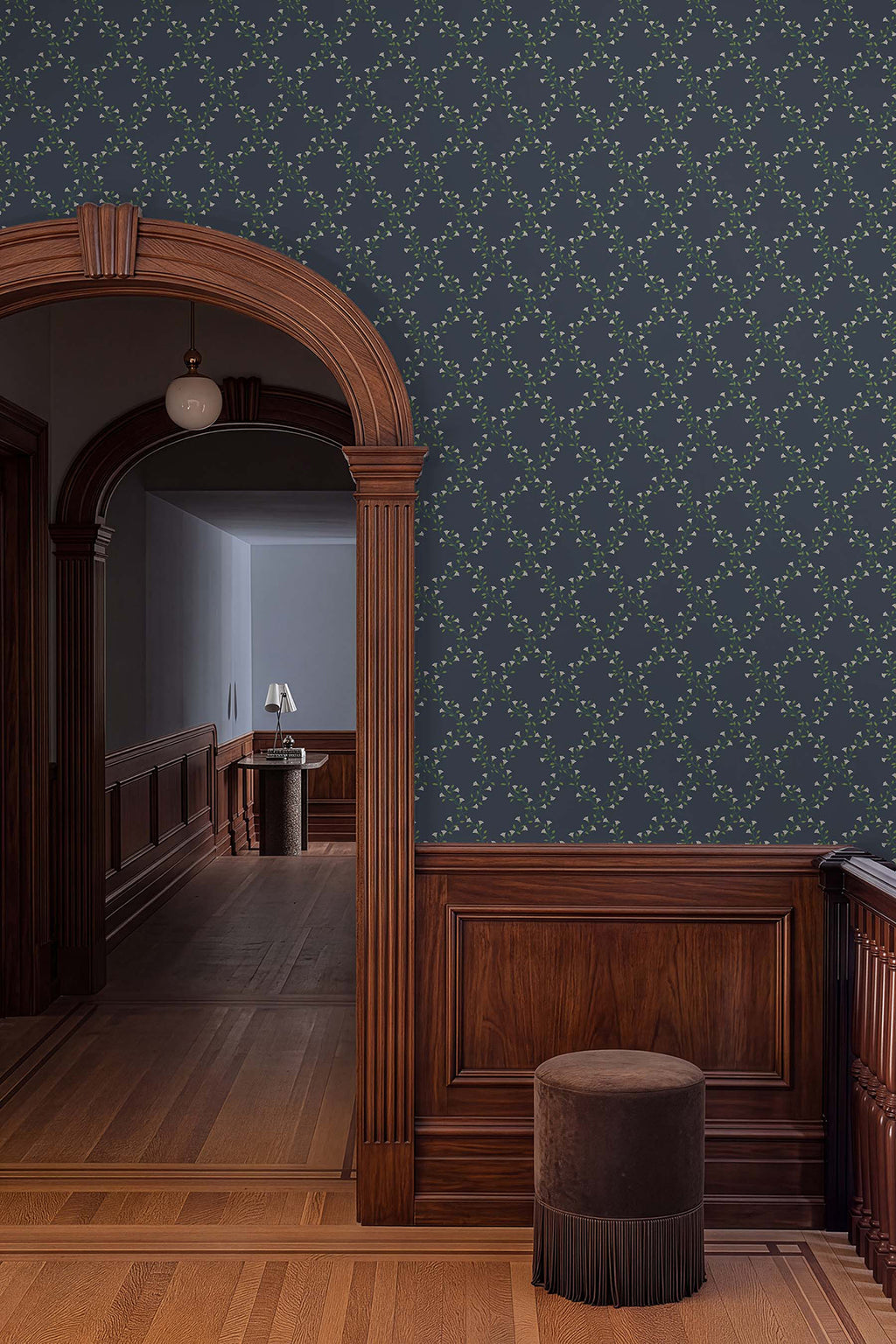 Bellflower Navy Wallpaper lifestyle – 4212-84390