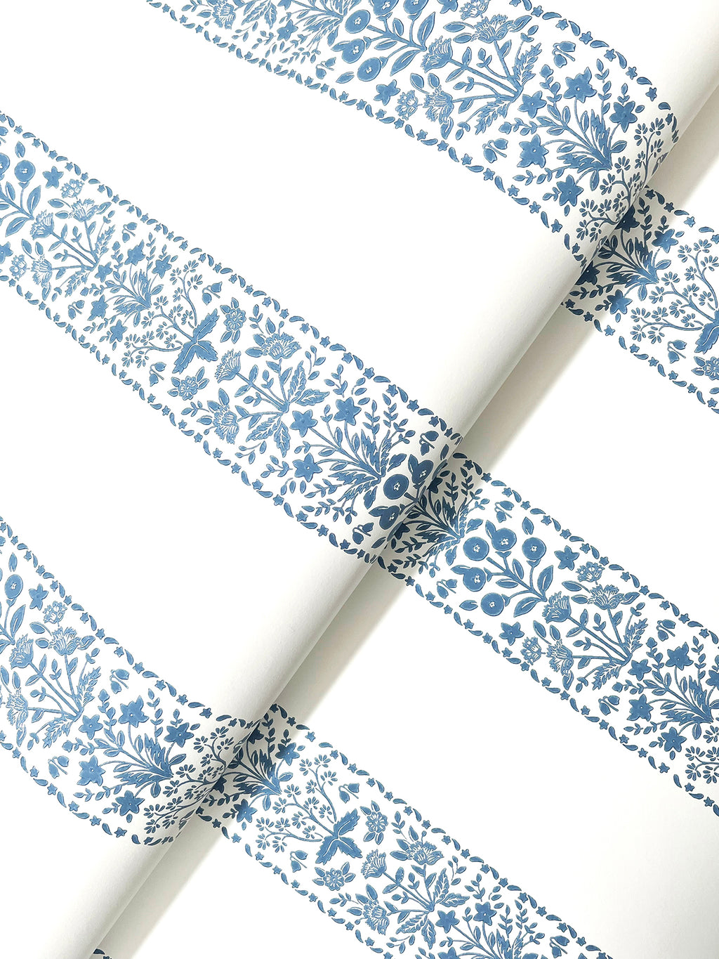 Estee Stripe Blue & White Wallpaper detail – 4212-84393