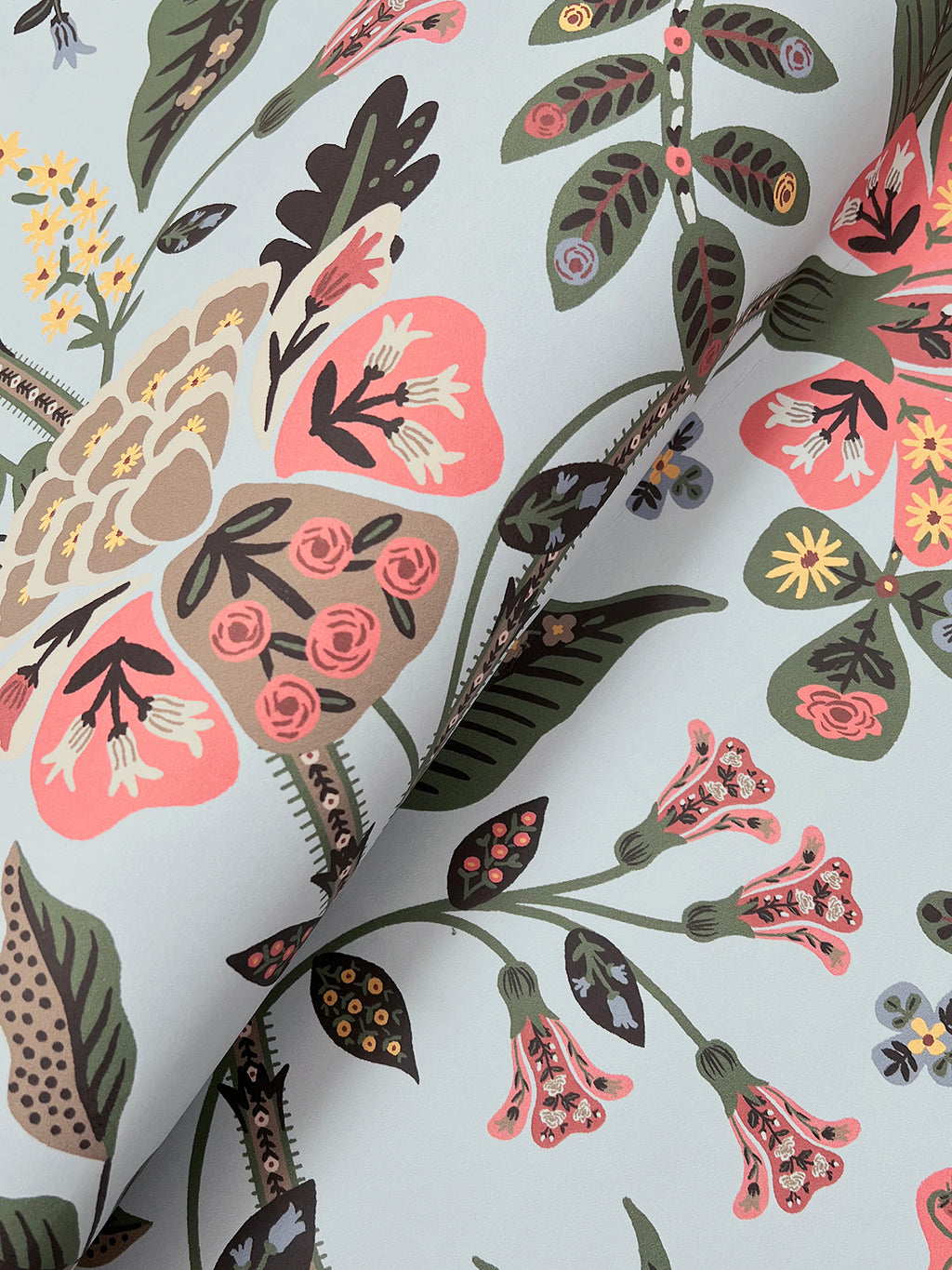 Gracie Blue Wallpaper detail – 4212-84398