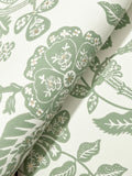 Gracie Garden Sage & Cream Wallpaper detail – 4212-84399