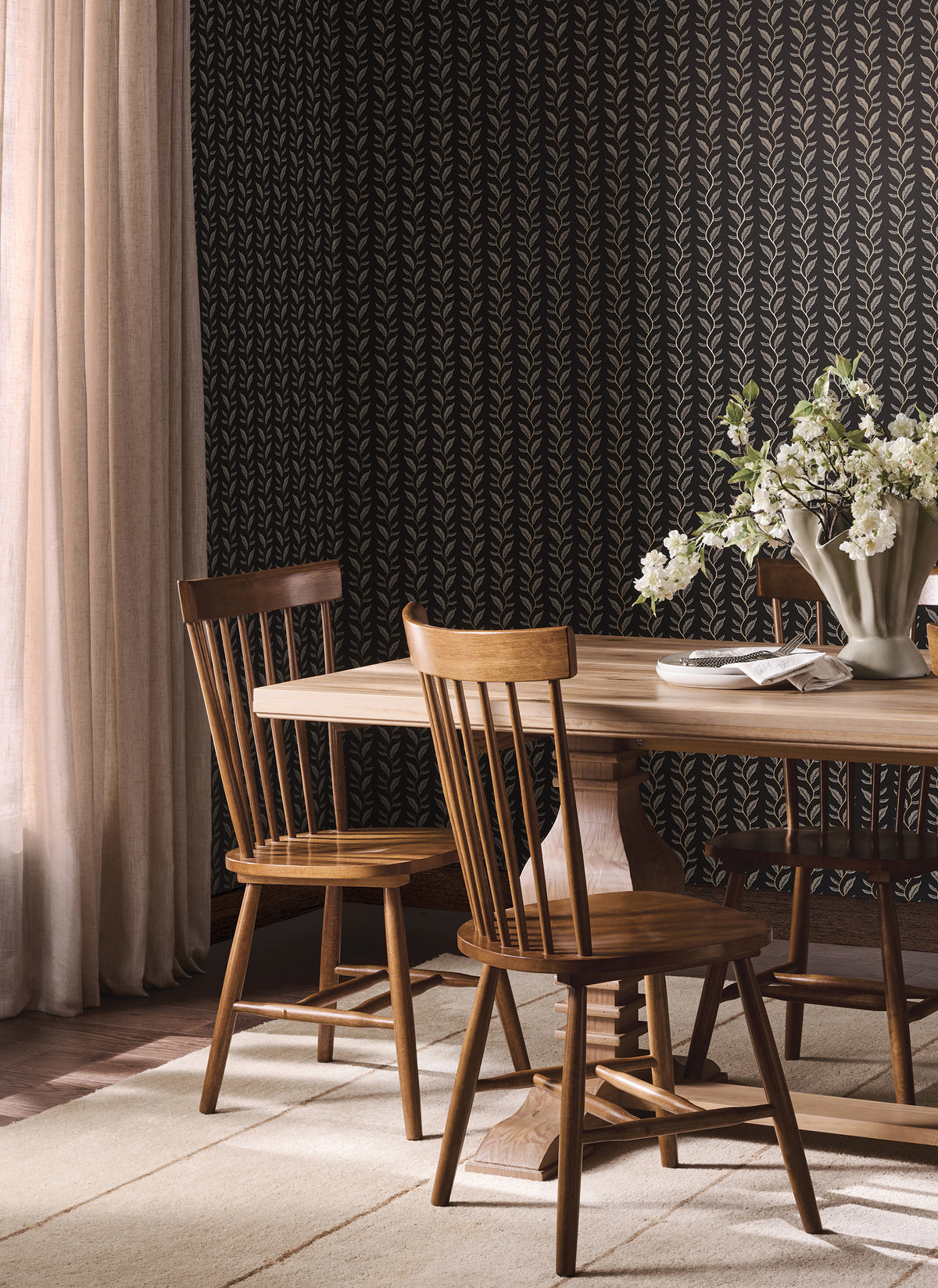 Seagrass Black Wallpaper lifestyle – 4212-84408