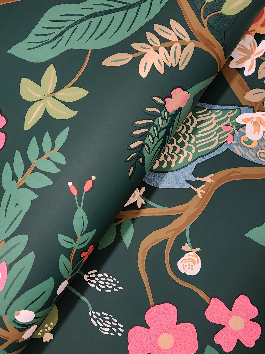 Peacock Emerald Wallpaper detail – 4212-84424