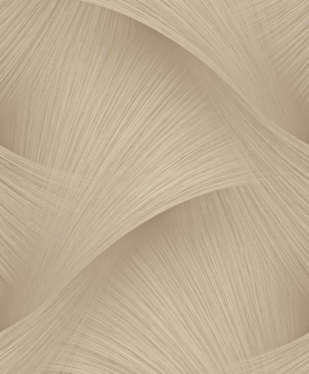 Etched Reeds Wallpaper - Light Brown wallpaper pattern