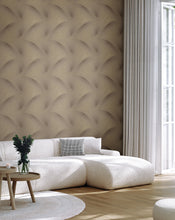 Load image into Gallery viewer, Etched Reeds Wallpaper - Coffee room setting