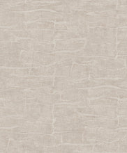 Load image into Gallery viewer, Sculpted Burlap Wallpaper - Taupe wallpaper pattern