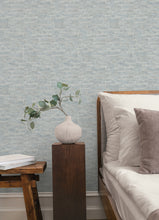 Load image into Gallery viewer, Sculpted Burlap Wallpaper - Stone room setting
