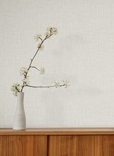 Load image into Gallery viewer, Egyptian Linen Wallpaper - Eggshell room setting