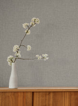 Load image into Gallery viewer, Egyptian Linen Wallpaper - Ash room setting