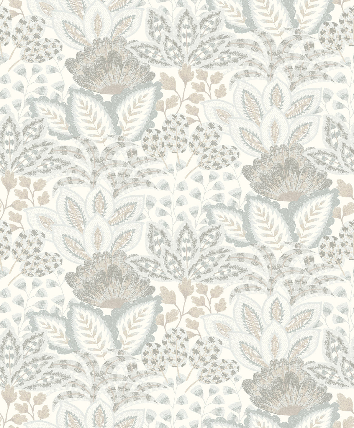 Catherine Wallpaper - Ivory wallpaper pattern