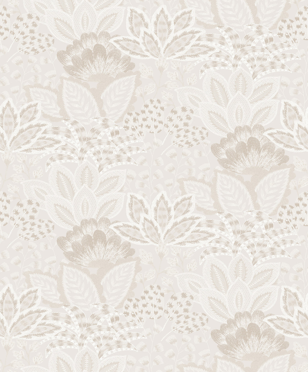 Catherine Wallpaper - Pearl wallpaper pattern