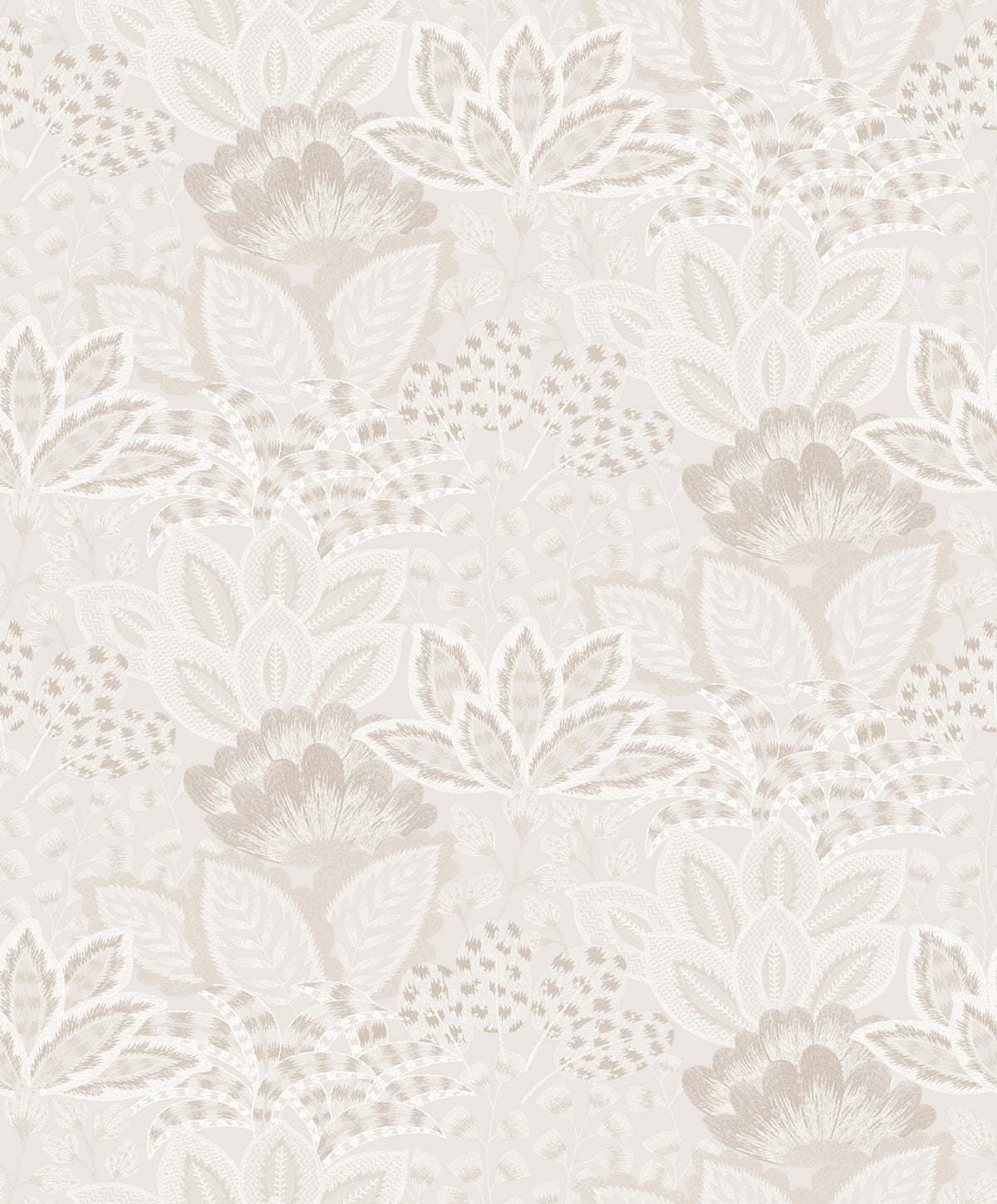 Catherine Wallpaper - Pearl wallpaper pattern