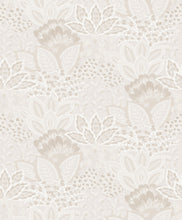 Load image into Gallery viewer, Catherine Wallpaper - Pearl wallpaper pattern