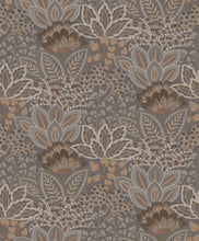 Load image into Gallery viewer, Catherine Wallpaper - Chocolate wallpaper pattern