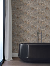 Load image into Gallery viewer, Catherine Wallpaper - Chocolate room setting
