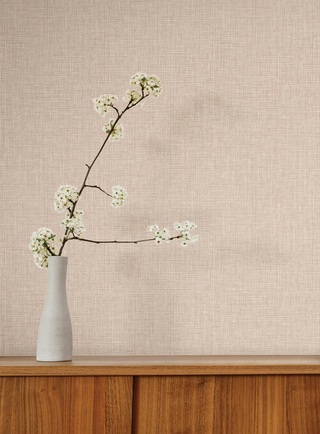 Egyptian Linen Wallpaper - Wheat room setting