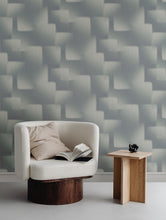 Load image into Gallery viewer, Silk Madras Wallpaper - Slate room setting