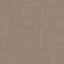 Load image into Gallery viewer, Chiseled Patchwork Wallpaper - Brown wallpaper pattern