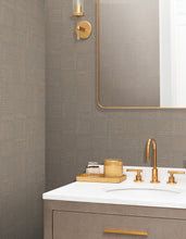 Load image into Gallery viewer, Chiseled Patchwork Wallpaper - Brown room setting
