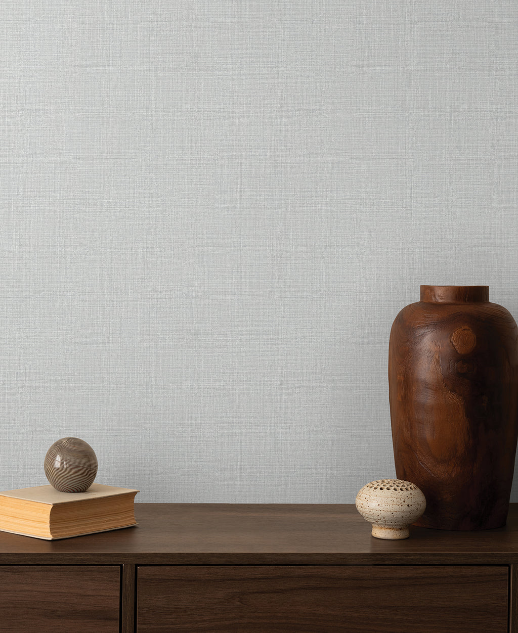 Georgette Wallpaper - Light Grey room setting