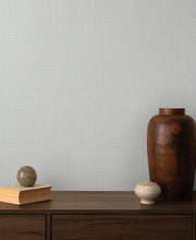 Load image into Gallery viewer, Georgette Wallpaper - Light Grey room setting
