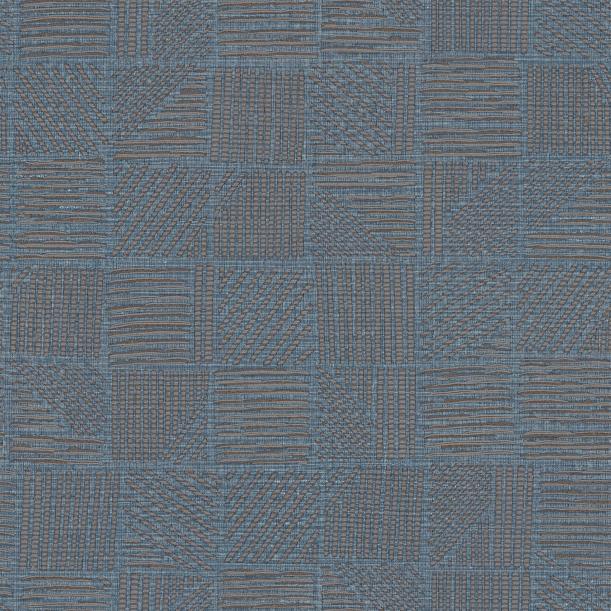 Chiseled Patchwork Wallpaper - Sapphire wallpaper pattern