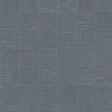Load image into Gallery viewer, Chiseled Patchwork Wallpaper - Sapphire wallpaper pattern