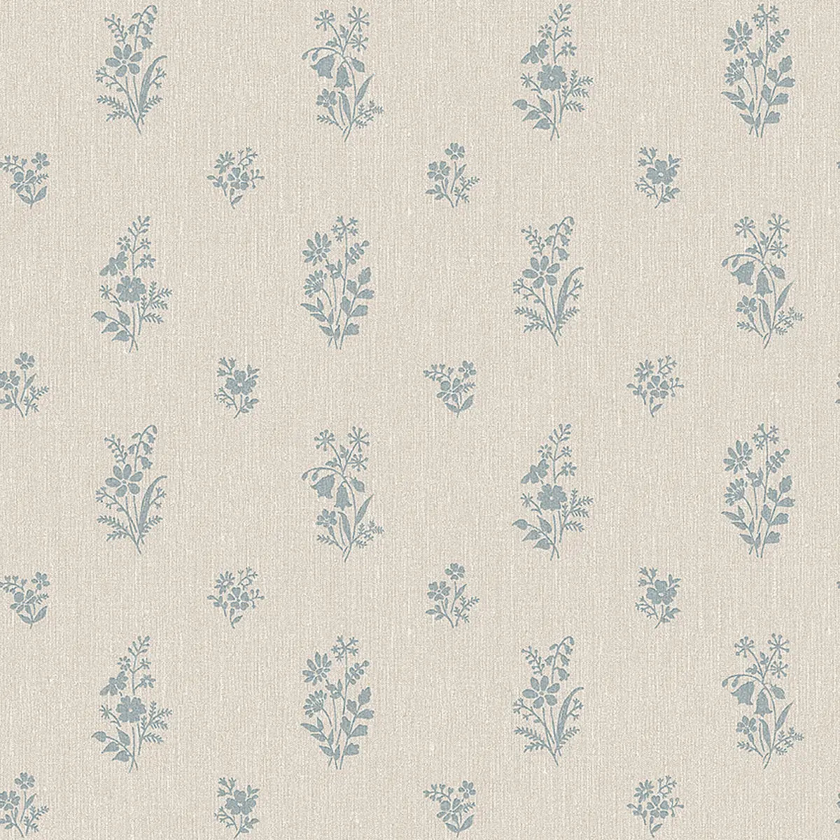 Petit Fleurs Wallpaper - Blue