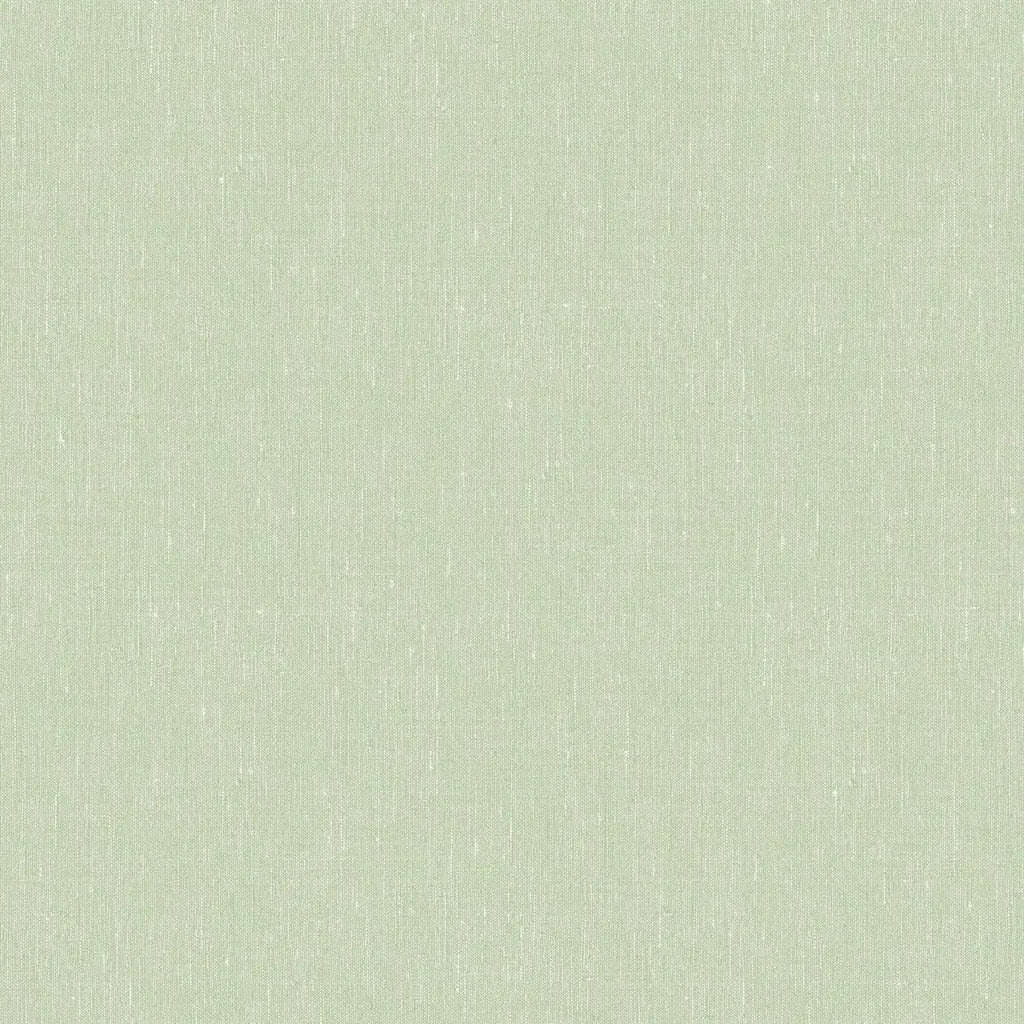 Linen Wallpaper - Leaf Green