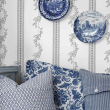 Load image into Gallery viewer, Drottningholm Wallpaper in an interior setting