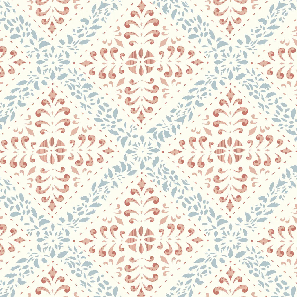 Nyborg Wallpaper - Blue And Red