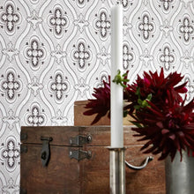 Load image into Gallery viewer, Pigkammaren Wallpaper in an interior setting