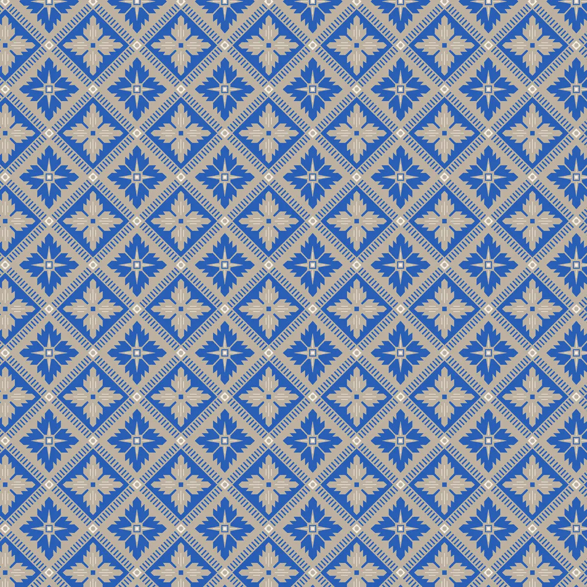 Loka Wallpaper - Cobalt