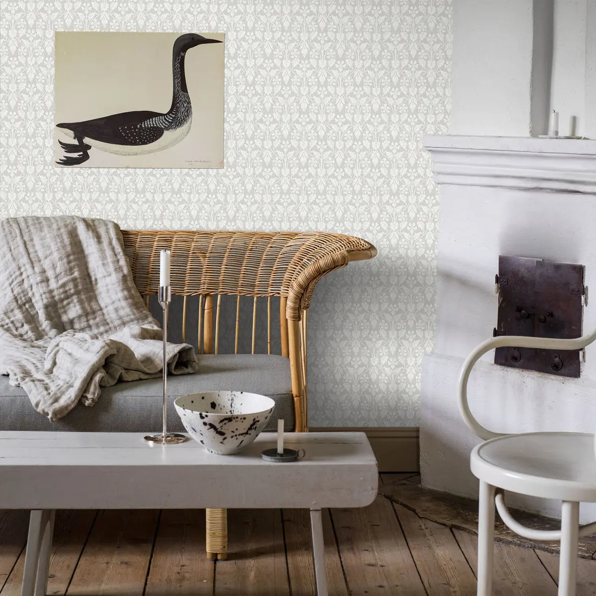 Nora Wallpaper in an interior setting