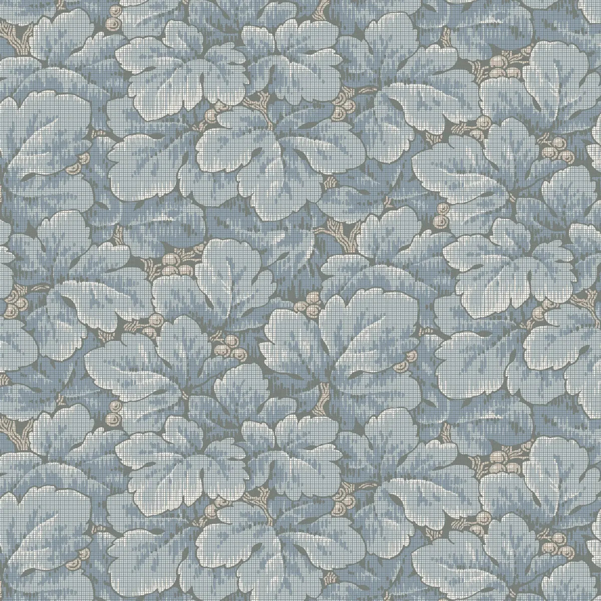 Waldemar Wallpaper - Blue