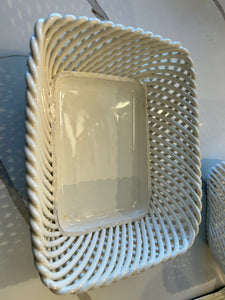 Set of vintage porcelain baskets