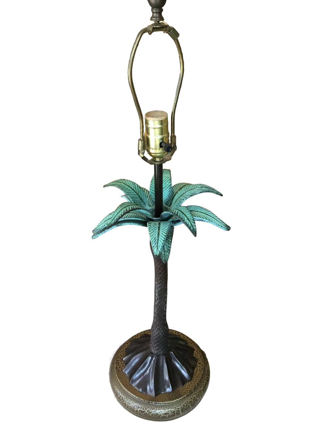 vintage style palm tree lamp