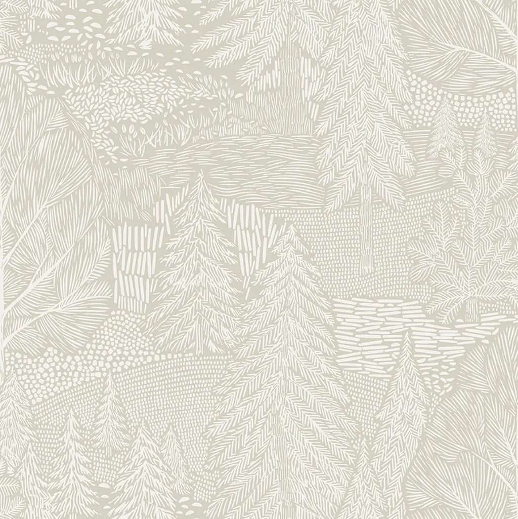 Northern Forest Wallpaper - Ivory