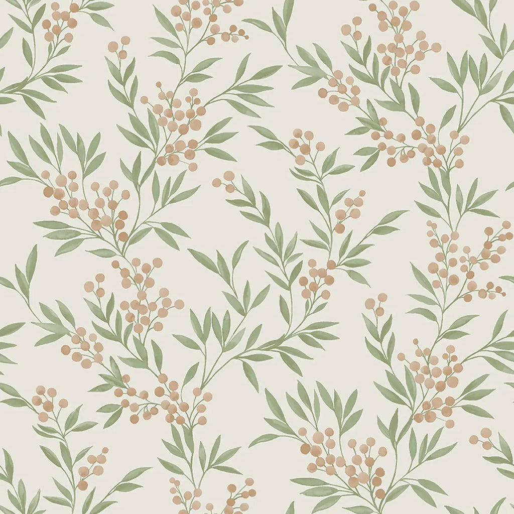Forest Berries Wallpaper in an interior setting
