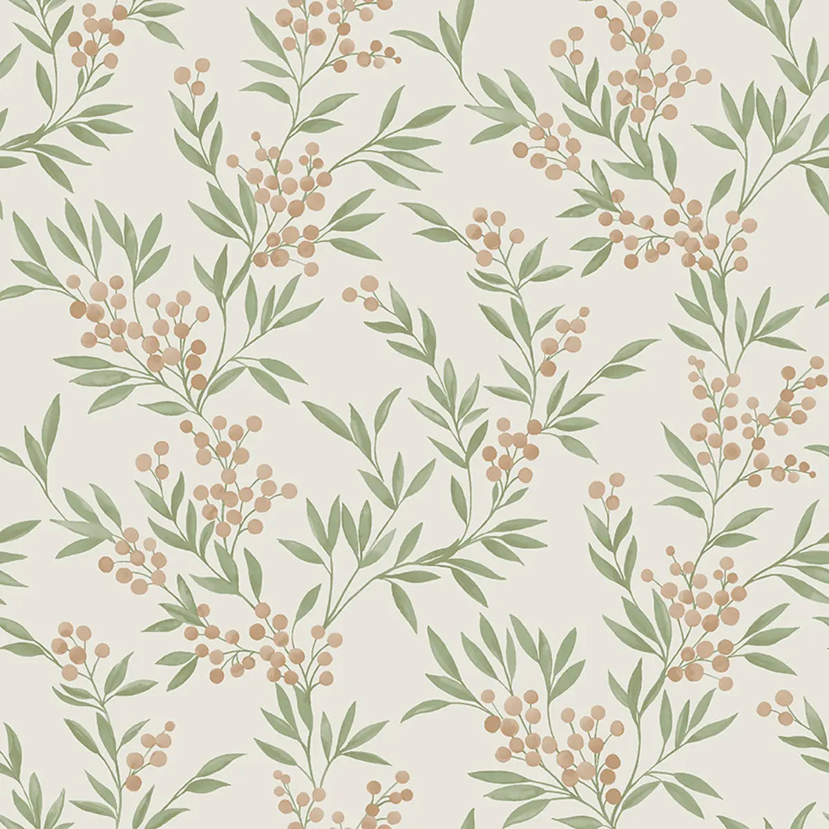 Forest Berries Wallpaper in an interior setting