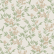 Load image into Gallery viewer, Forest Berries Wallpaper in an interior setting