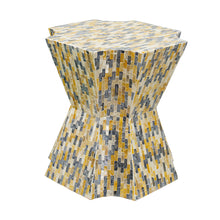Load image into Gallery viewer, Capiz Inlay Accent Stool