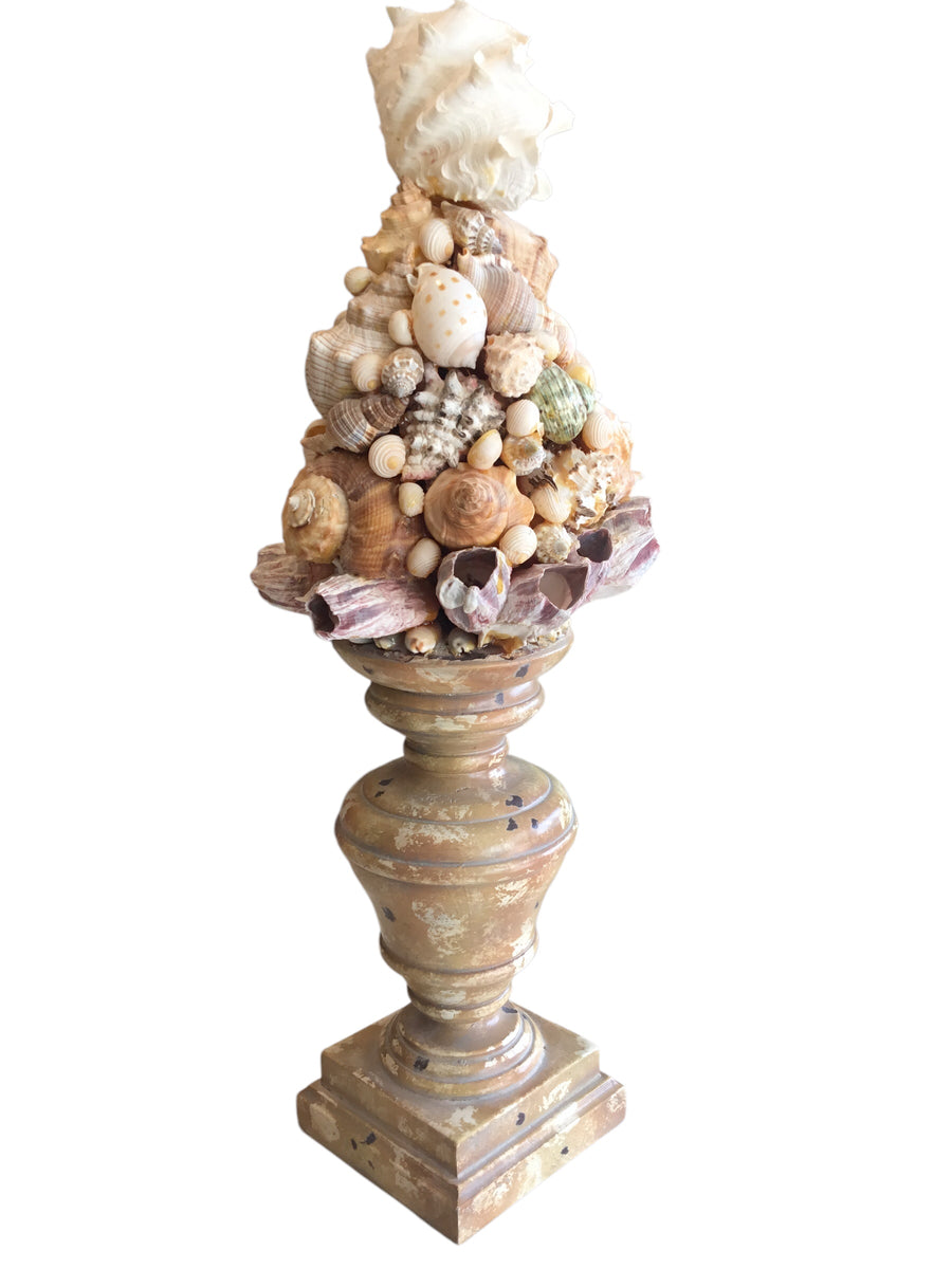 Shells Finials pair maitland smith shell finials – Wallpaper Your World