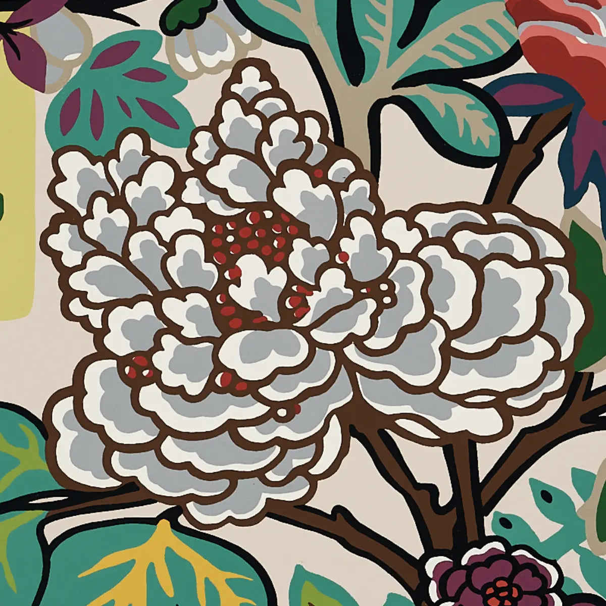 Chiang Mai Dragon Wallpaper in an interior setting