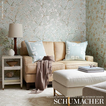 Load image into Gallery viewer, Ming Cherry Blossom Wallpaper in an interior setting
