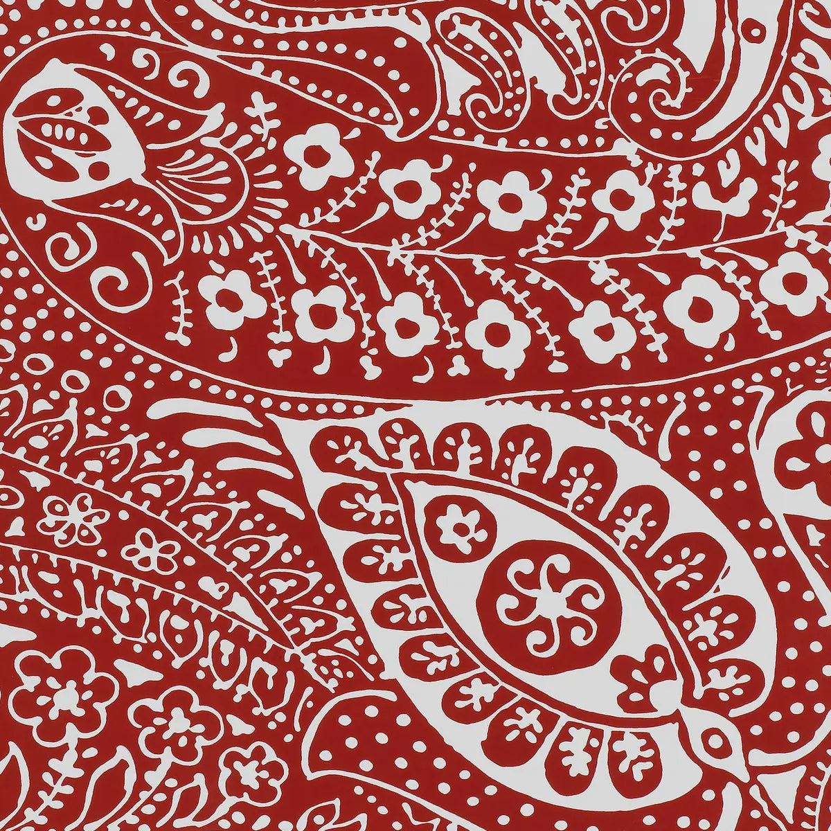 Paisley Print Wallpaper in an interior setting