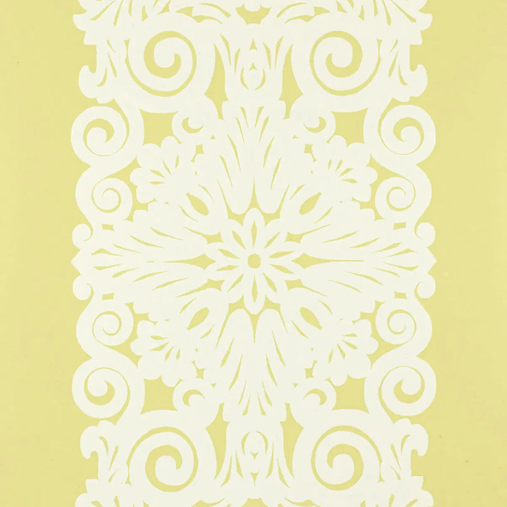 Graphic Panel Stripe Wallpaper in an interior setting