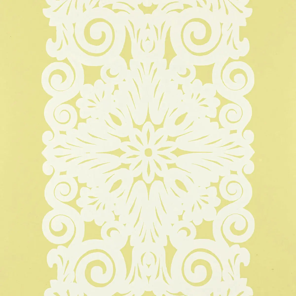 Graphic Panel Stripe Wallpaper in an interior setting